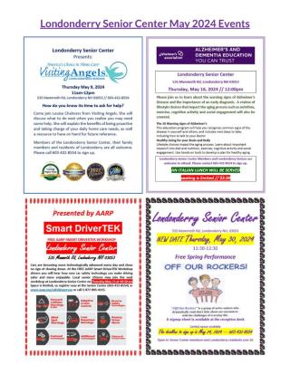 May events at the Londonderry Senior Center