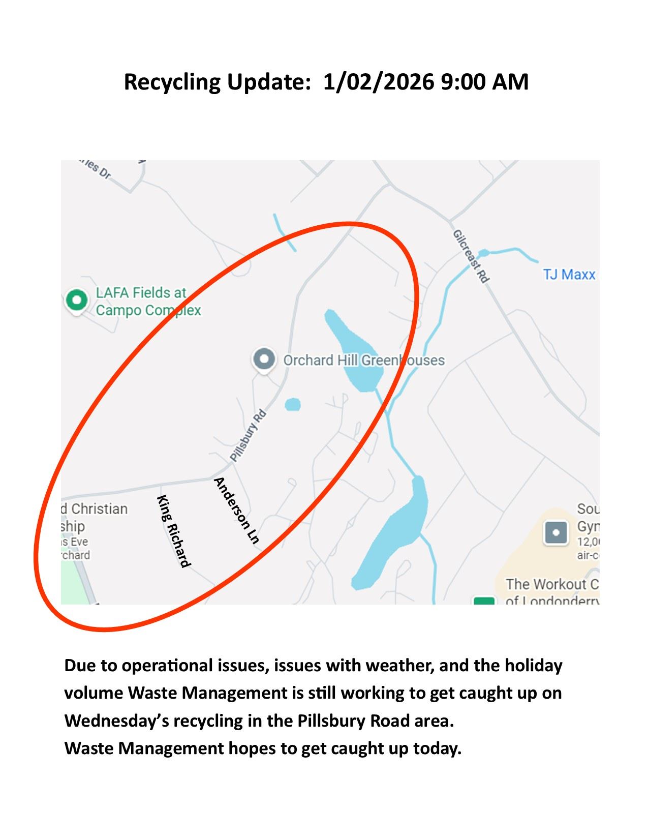 Due to Operational - Jan 2, 2026