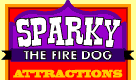 Sparky the fire dog attractions sticker